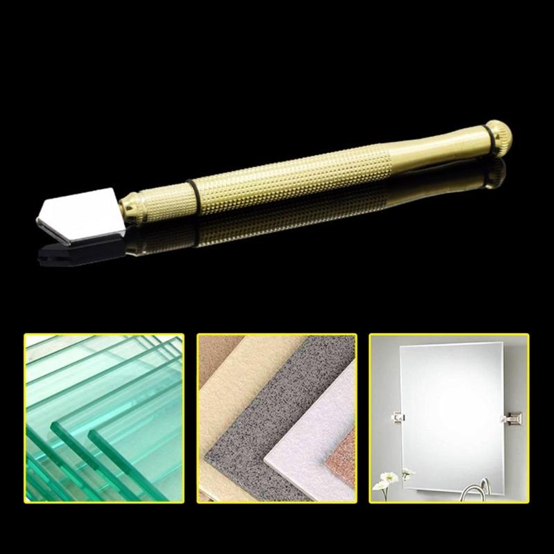 Стеклорез Профессиональный Портативный Колесо Лезвие Нескользящая Металлическая Ручка Для DIY Плитка Зеркало Ремесло Резка Ручной Инструмент