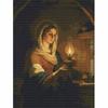 5D DIY Diamond Painting Set. Woman Holding Oil Lamp Art. Diamond Art Embroidery Home Decor Gift