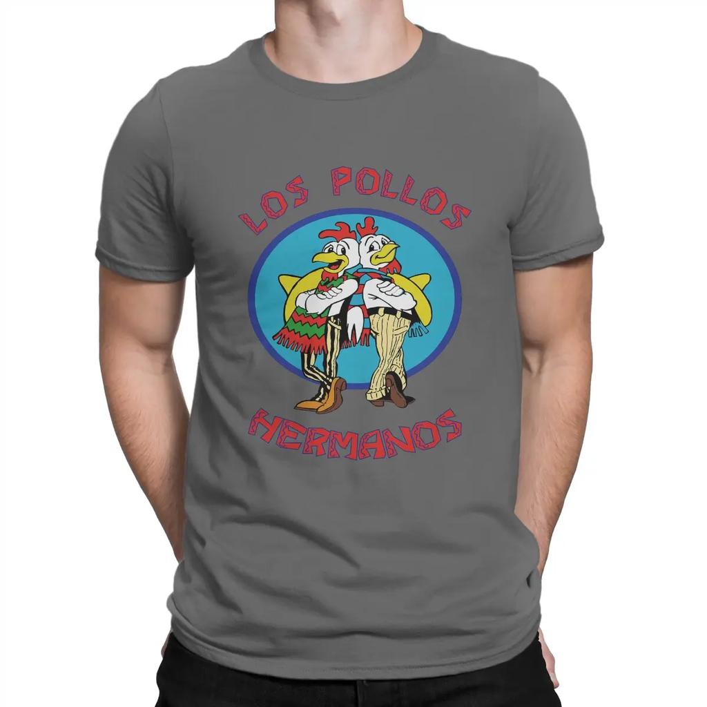 B-Breaking Bad Мужская футболка Los Pollos Hermanos Футболка с индивидуальным дизайном Оригинальный стритвир Новый тренд