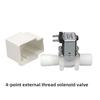 Plastic Normally Closed Solenoid Valve DC/AC Inlet Valve 4/6 External Thread Hose 2/clean Water Control Valve