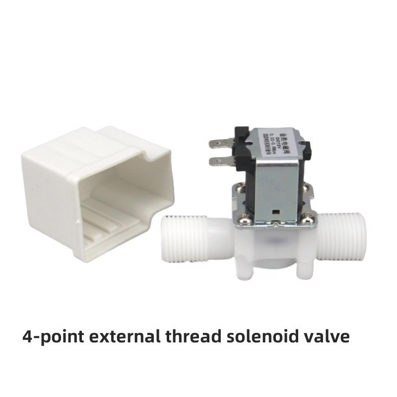 Plastic Normally Closed Solenoid Valve DC/AC Inlet Valve 4/6 External Thread Hose 2/clean Water Control Valve