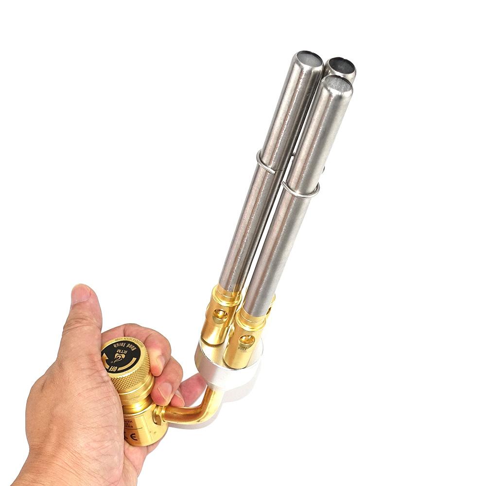 Газовая сварочная горелка Mapp, 3 трубы, пропан, соединение CGA600, горелка, нагреватель, паяльная лампа