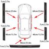 AALC1 Car Door Sill Stickers Carbon Fiber Leather Anti-stepping Protector For Volvo Rdesign Polestar AWD V50 S60 XC60 S40 XC40 XC90