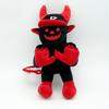 Плюшевая игрушка Roblox Forsaken Guest 666 Черная с красными рогами Мягкая набивная Игровой персонаж Кукла Коллекционная Подарок для детей Фанатов Roblox