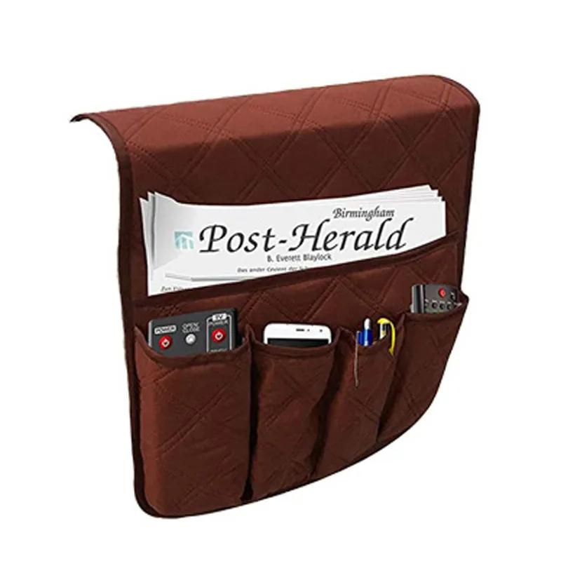 Сумка для хранения Сумка-органайзер для кровати, дивана, прикроватной тумбочки, с подвесными карманами, F042