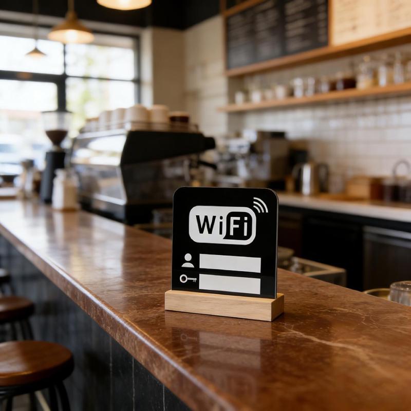 Акриловое зеркало WiFi-уведомление Отражающая доска для домашнего офиса Совместное использование паролей