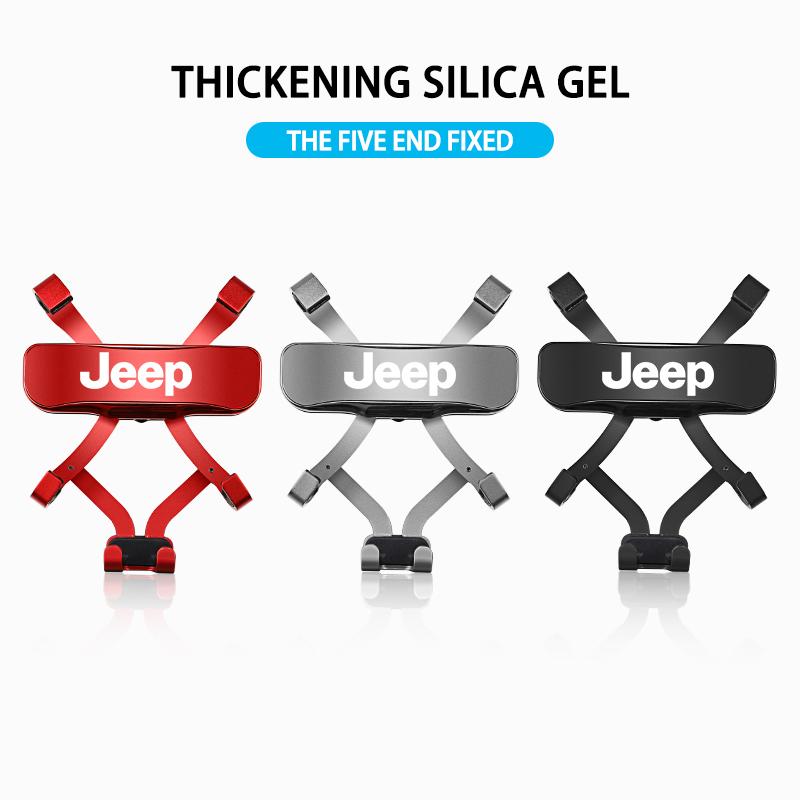 Cup Holders Car Phone Holder Air Vent Clip Mount Stand Accessories For Jeep Wrangler JL JK Renegade Grand Compass Gladiator Cher