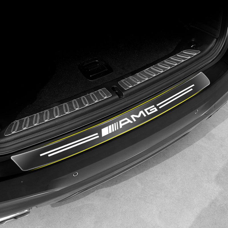 1Pcs Transparent Car Trunk Badge Protective Sticker Car Accessories For Mercedes Benz AMG GLE GLS GLC CLA GLB ML W204 W206 W205 W212 W203