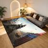 Postapocalyptic Biker Living Room Nonslip Area Rug Soft Carpet For Bedroom Game Playroom Sofa Office Home Decor Doormat Christmas Gift C9302215