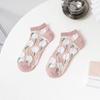 Female Spring and Summer Sweet Floral Lovely College Wind Invisible Socks