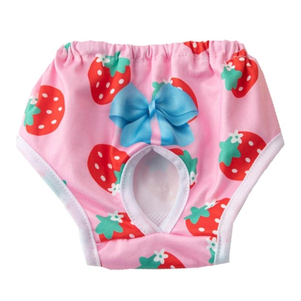 Cartoon Dog Physiological Pants Washable Pet Diaper New Dog Menstrual Pants
