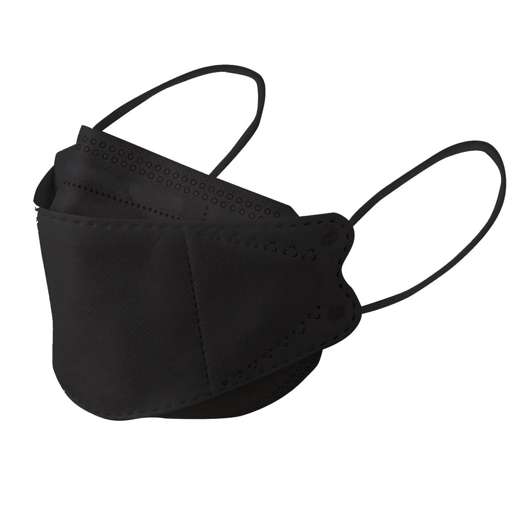 Adult Disposable Face Masks With 3D Designs 4-Ply Breathable Face Mask, Fish Mouth Design, With Hook