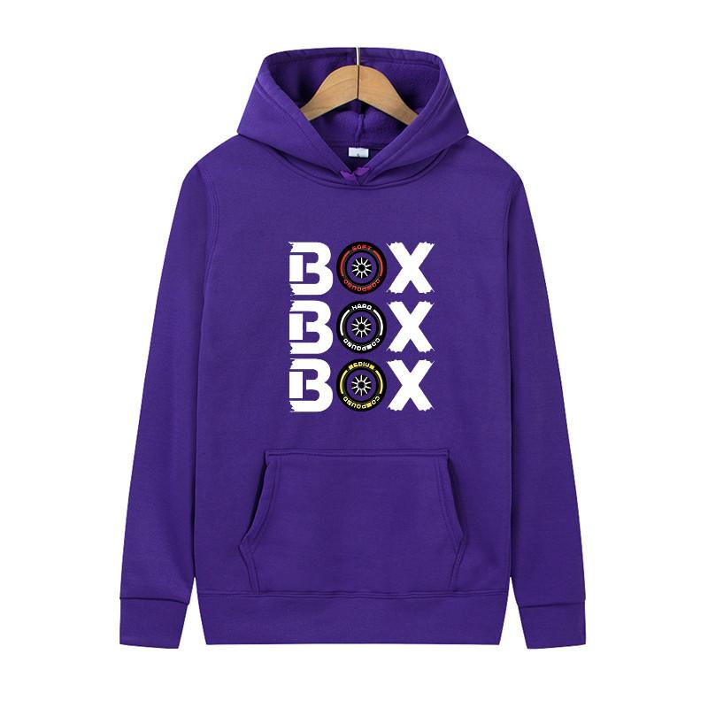Fun BOX Print Autumn And Winter Fashion Men's And Women's Outdoor Sports Casual Men's Pullover