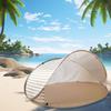 Beach Pop-Up Tent Sun Shelter with Carry Bag Rope Stakes Easy Setup 2-3 Person Sunshade Tent Portable Folding Outdoor UV Protection Tent