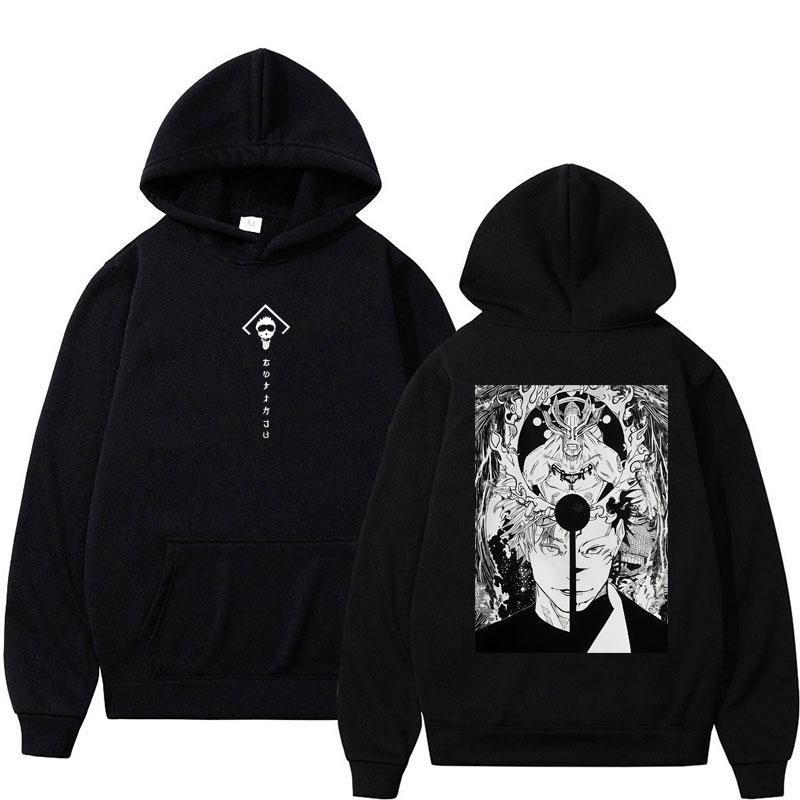Anime Jujutsu Kaisen Satoru Gojo Hoodies Harajuku Hip Hop Cosplay Manga Pullovers Fleece Oversized Casual Sweatshirt Streetwear