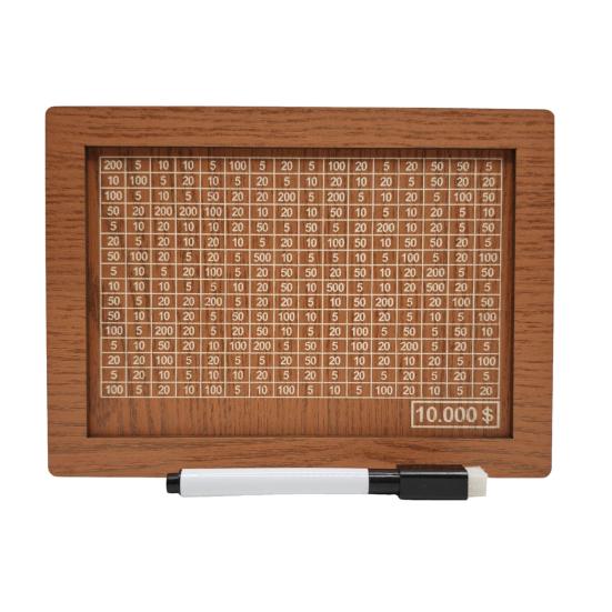 Деревянная копилка со счетчиком-маркером, винтажная копилка с целевыми номерами для монет, контейнер для наличных денег, коробка для задач по экономии денег