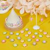 Handmade 16 мм двухцветные бусины ювелирные аксессуары мода 10 шт. материал из бисера ослепляет УФ-покрытием DIY браслет ожерелье акриловый цветок