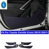 Для Toyota Corolla Cross XG10 - 2024 Автоаксессуары Внутренние Накладки на Дверь Защита от Загрязнений и Царапин Боковая Пленка Наклейки из Углеродного Волокна