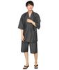Nishiki Denim Cotton Men's Jinbei, Year-Round Wear, 100% (3. Black/3L/0817)