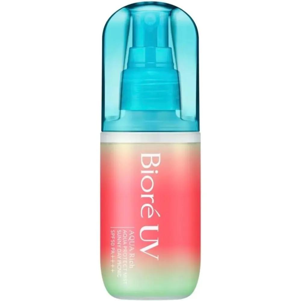 Biore Солнечный спрей UV Aqua Rich Aqua Protect Mist Солнечный день Пикник 60 мл