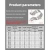 2/5/10pcs 304 Stainless Steel Ohmic Grounding Clamp Pipe Clamp Horseback Clamp Bracket Pipe Buckle Hose Clamp