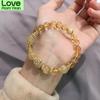 Natural Rutilated Quartz Citrine Crystal Beads Handmade Strand Bracelets For Women Adjustable Charms Fashion Jewelry Gift Ybr249