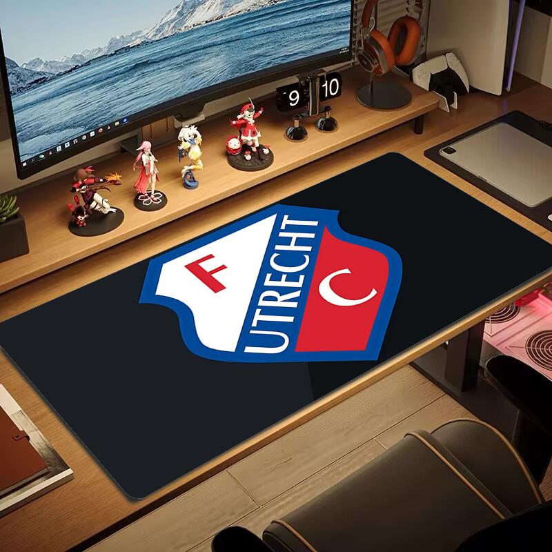 FC Utrecht Print Cushion Non-slip Laptop Tablet Big Mousepad XXL Mat Mini PC Playmat With Lock edge
