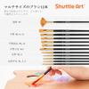 Shuttle Art Acrylic Paint Set of 42 Colors with 12 Brushes Paint Set Large Capacity 60ml Quick Dry Water Resistant Durable Stretchable Bright Metallic