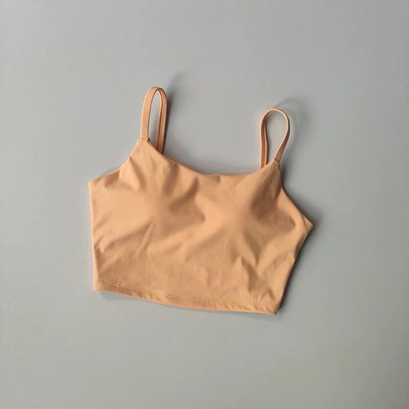 Sexy One-Piece Yoga Vest, Summer Beautiful Back European and American Style Fitness Top, Strap Bra, Shockproof Sports Underwear for Women