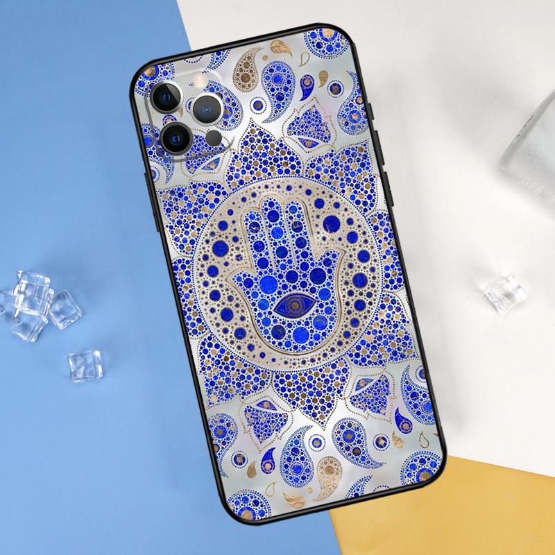 Чехол-рука Хамса Фатимы для iPhone 16 15 13 12 11 14 Pro Max Mini Чехол для iPhone 16 15 XR X XS Max Plus Чехол для телефона