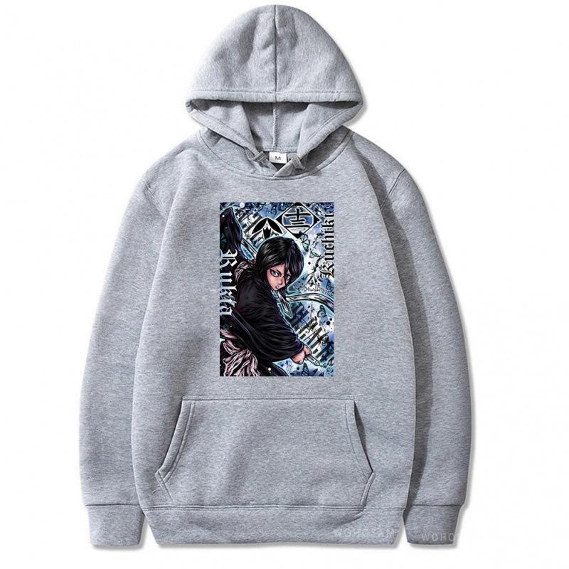 Bleach Kuchiki Rukia Men Fashion Hoodies Men Women Hooded Sweatshirts Fashion Casual Pullovers Autumn Boys Girls Hoodie