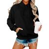 Women's Long Sleeve Oversized  Oversized Drop Shoulder Sleeves Women's Hooded Plush Sweatshirt