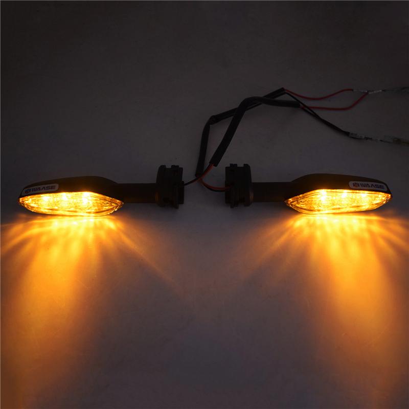 waase For Yamaha FZ6R FZ-6R XJ6 XJ6-F XJ6F Diversion 2009 2010 2011-2017 E-Marked Turn Signals Blinker Indicator LED Light Lamp