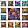 Zodiac Peach Skin Velvet Cushion Cover 45x45cm Anime Printed Soft Pillow Case