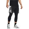 Under Armour Шорты Curry Splash с буквенным принтом и завязками на средней посадке, облегающие повседневные шорты для мужчин, черные 1380327-002