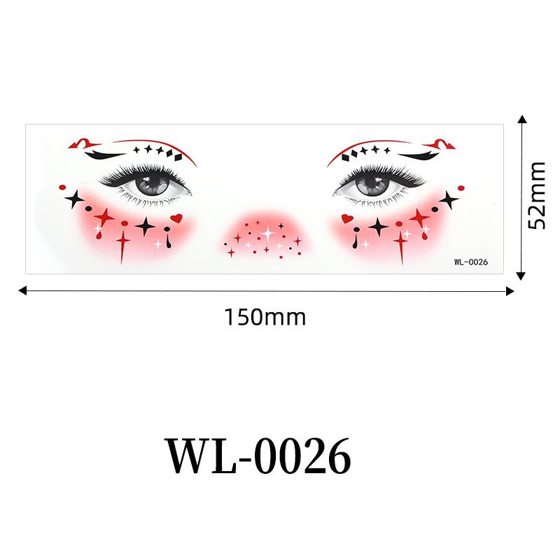 Waterproof Halloween Eye & Face Tattoo Stickers for Kids