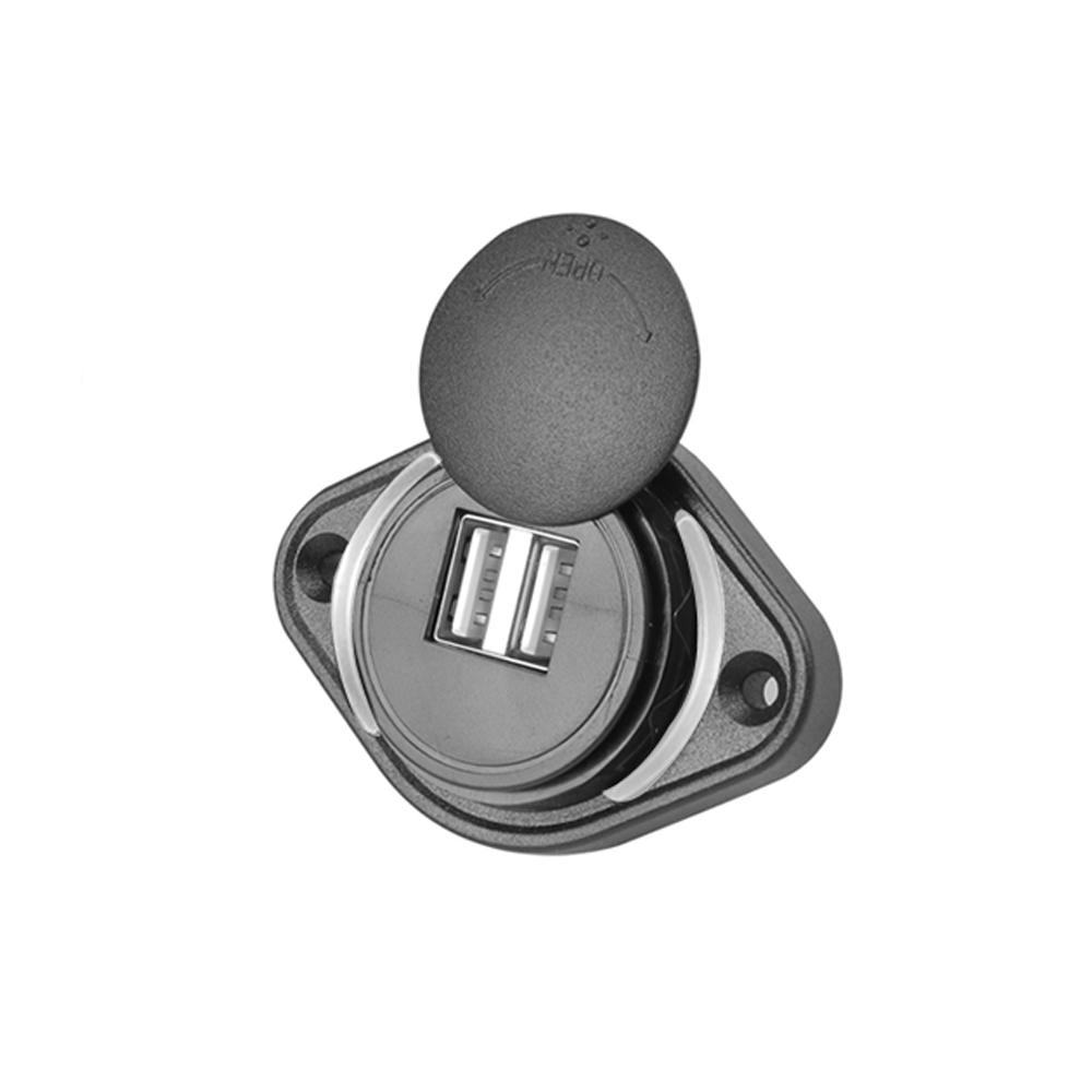 12-24 В 3,1 А двойной USB адаптер для автомобильного зарядного устройства, водонепроницаемая розетка для зарядки автомобиля, лодки, мотоцикла, кемпера, каравана