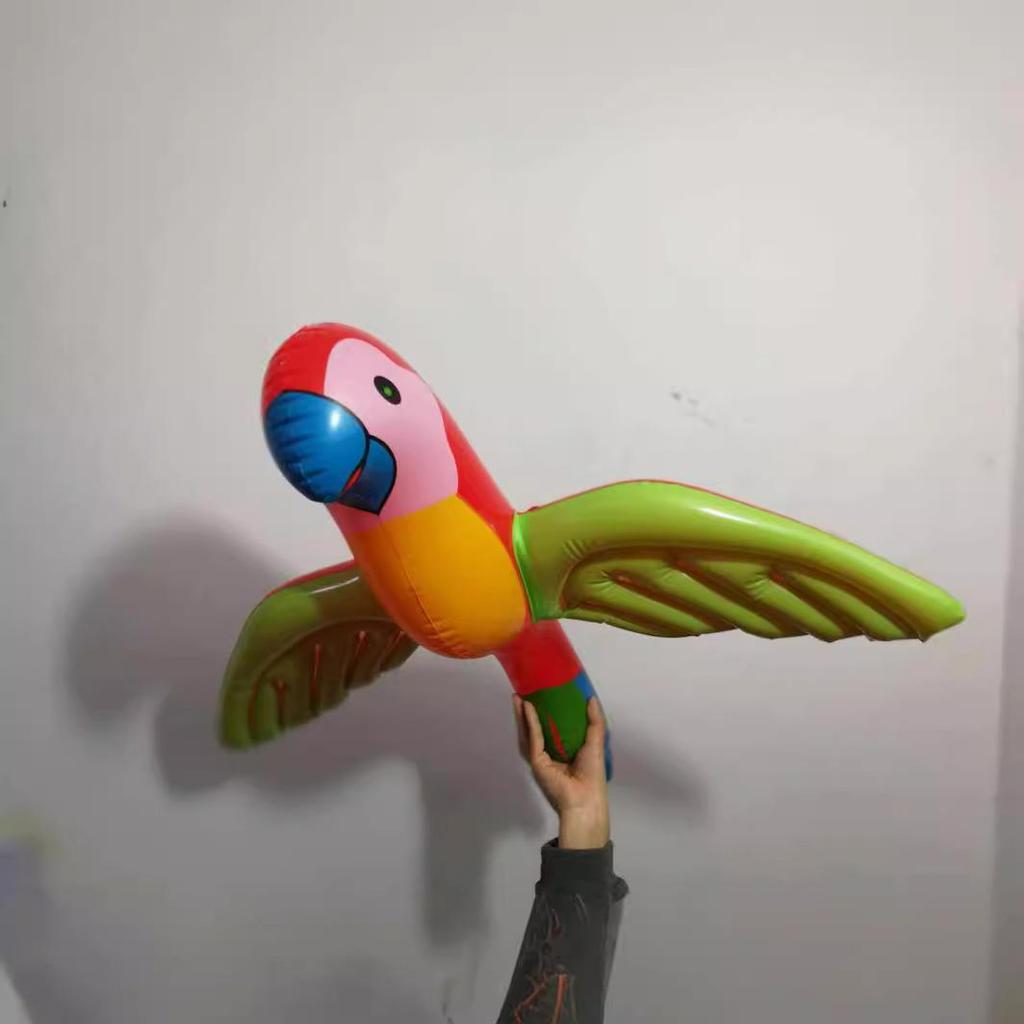 PVC Parrot Inflatable Party Decorations, 6-Pack