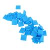 50Pcs Finger Sleeve Silicone Soft Thin Universal Finger Protector Instrument Accessories Sky Blue