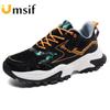 New Men's Mesh Breathable Sneakers Thick Sole Non-slip Shock Absorbing Sneakers Casual Sports Running Shoes