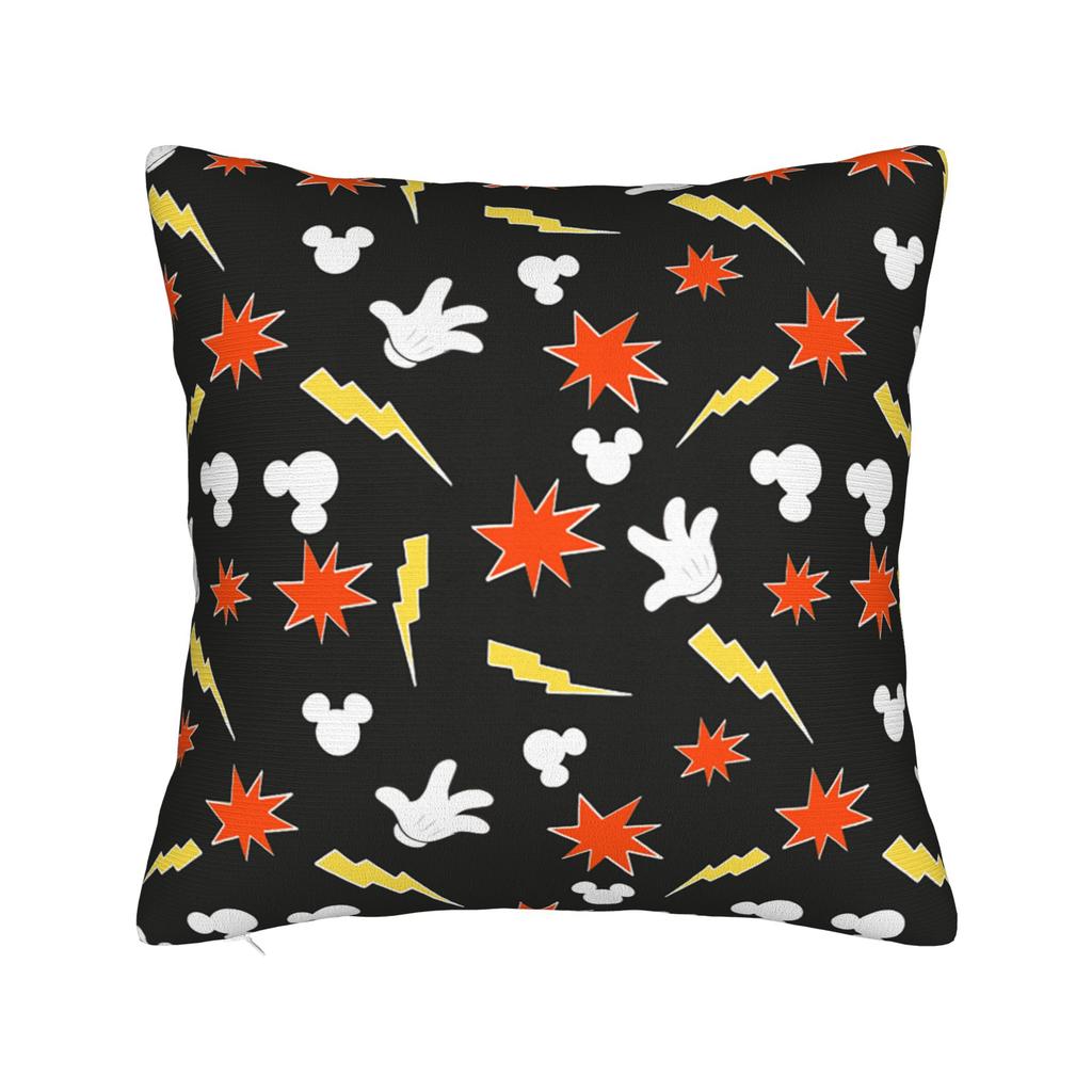 Квадратные Наволочки Микки и Минни Маус Мультяшные Наволочки на Подушку-Луну Потрясающая Декоративная Наволочка на Молнии для Дивана