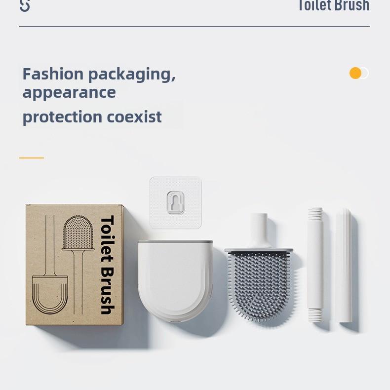 Элегантный миниатюрный силиконовый ершик для унитаза с декоративным дизайном