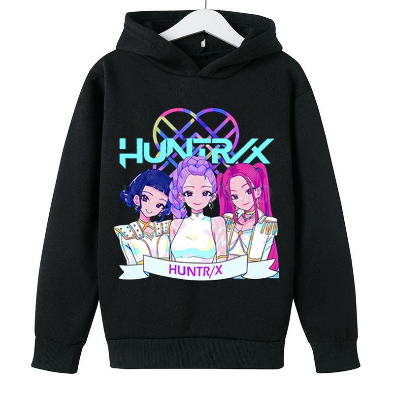 Детские унисекс худи и свитшоты K-Pop Охотники на демонов Мода Детское худи Повседневное худи