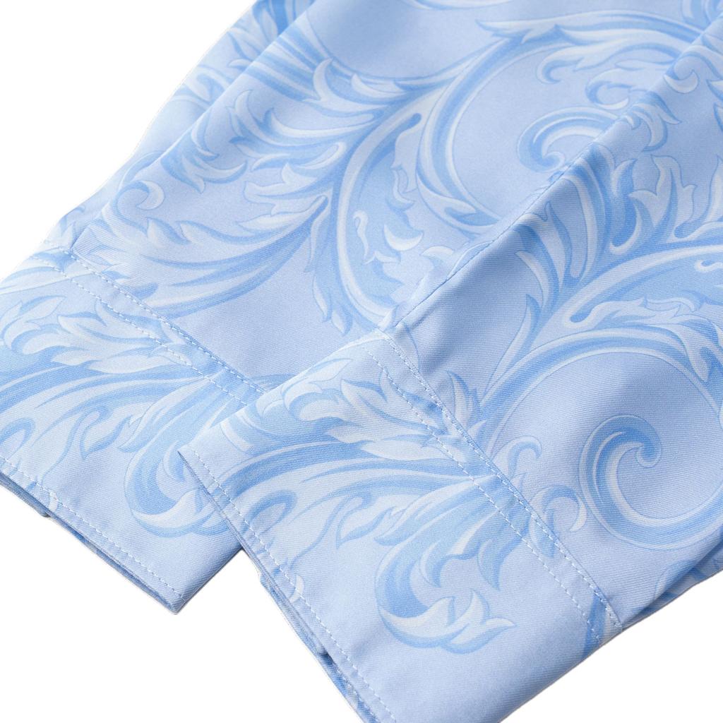 VERSACE Shirts Men's Blue Pointed Collar Moderate Other 1008274-1A13761-5UB40