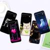 Аниме мультяшный кот иллюстрация Для Google Pixel 10 9a 9 8A 8 7 7A 6 6A Pro XL 2024 5G Черный Мягкий ТПУ Силиконовый Чехол для Телефона