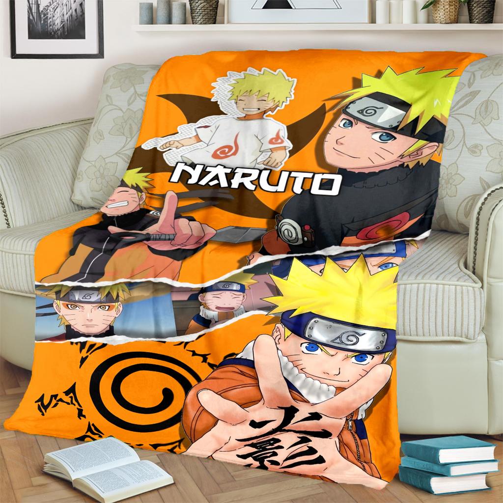 Anime-Print Blanket Warm Comfortable Flannel Blanket for Bedrooms, Sofas, Beds, Chairs, Picnics, Travel -LXR54