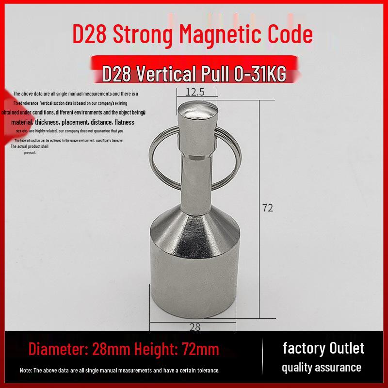 Высокопрочный неодимовый брелок-подвеска – Мощный магнит из нержавеющей стали с сильной силой притяжения.