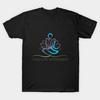 Men Black Print T-shirt Super Large TShirt Yoga-is-my-superpower No-Cut Transfer Paper Print Cotton Tshirt