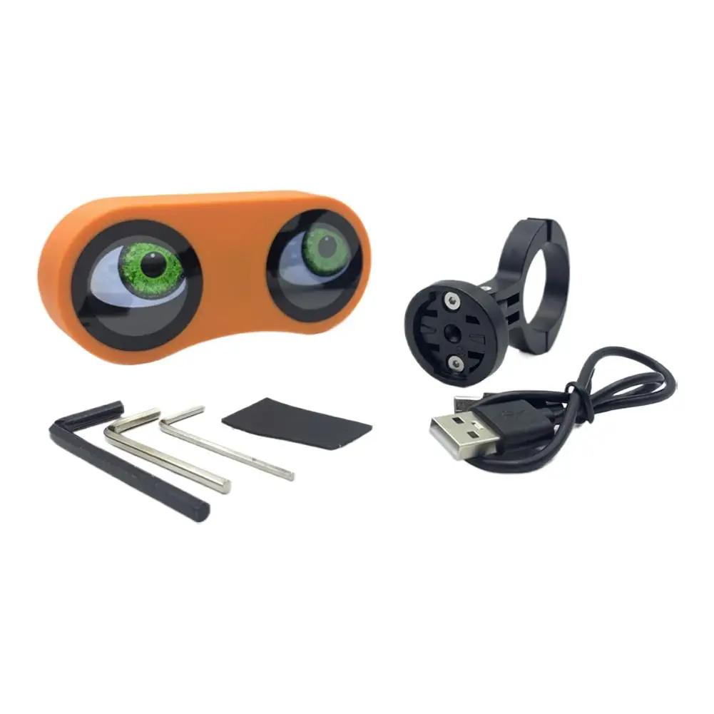 Умный задний фонарь для велосипеда «Дьявольские глаза», водонепроницаемый светодиодный задний фонарь для велосипеда/мотоцикла для ночной езды, с подзарядкой Type-C N6V3