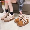 Fashion Aphixta New 4cm Chunky Heel Women Snow Boots Furry Winter Sneaker Shoes Short Plush Ladies Shoes Botas De Invierno Para Mujer